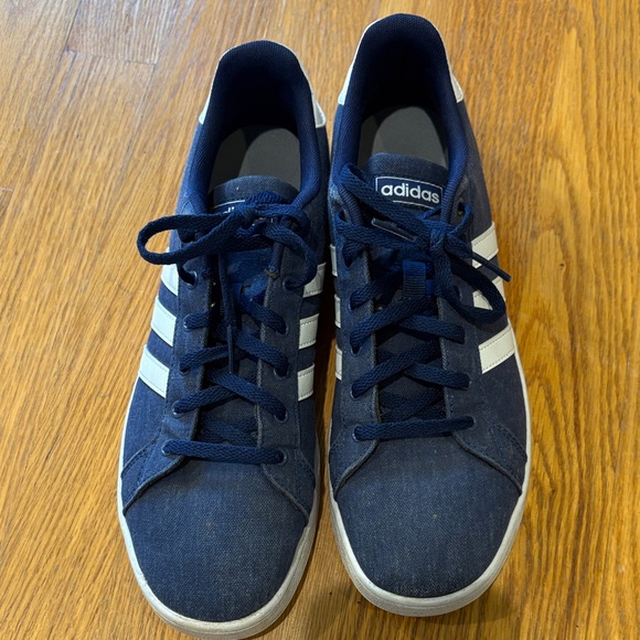 Adidas Navy Sambas Dark Blue and White Sneakers womens 8.5 - Picture 1 of 5